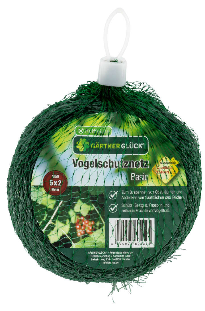 GÄRTNERGLÜCK Vogelschutznetz Basic